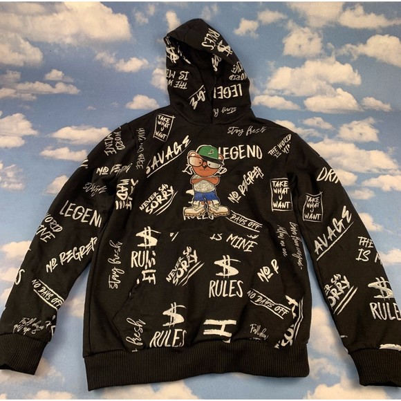 Fresh Laundry Shirts Tops Fresh Laundry Black Hoodie With